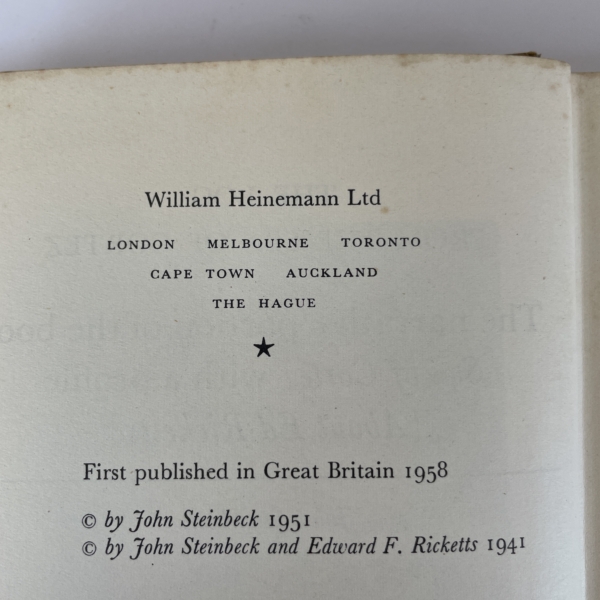 john steinbeck the log first ed2