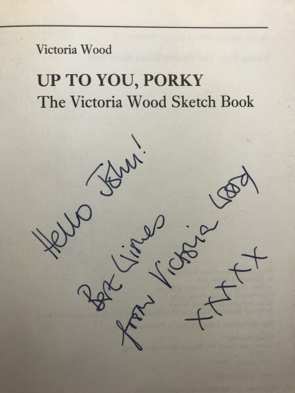 victoria wood up to you porky signed first edition2