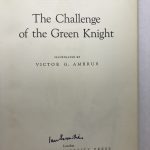 ian serraillier the challenge of the green knight signed first ed2