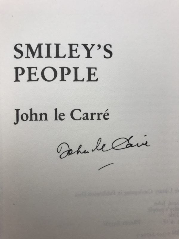 john le carre smileys people signed first2