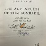 jrr tolkein the adventures of tom bombadil signed first2