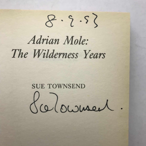 sue townsend adrian mole the wilderness years signed2