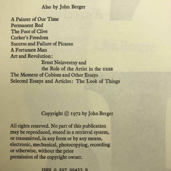 john berger g first ed2