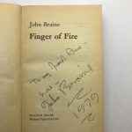 john braine finger on fire signed edition2