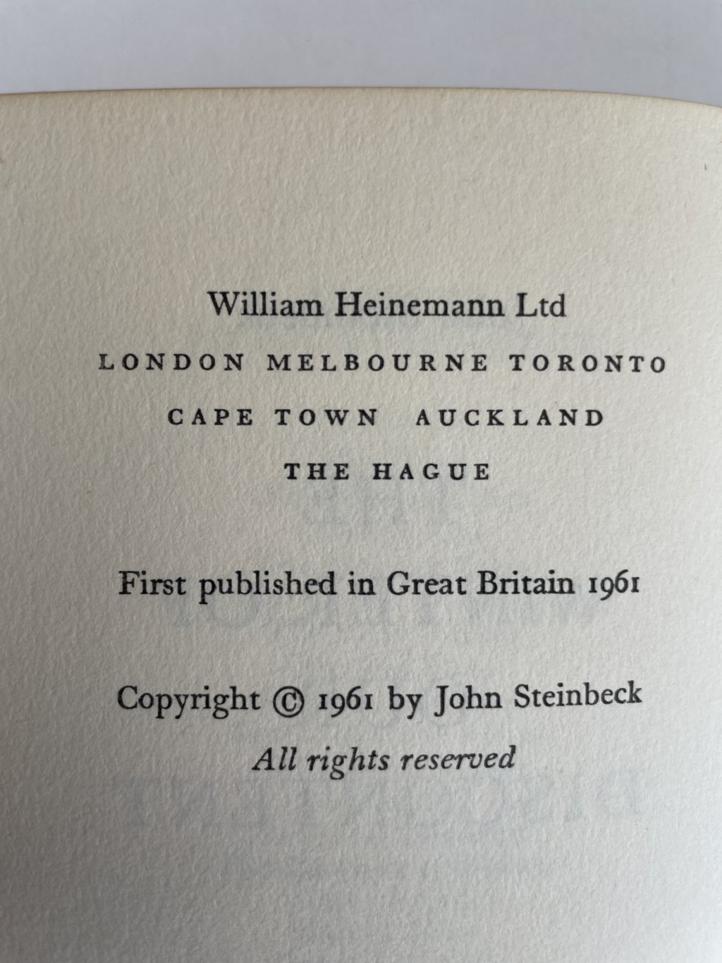 john steinbeck the winter of our discontent first edition2