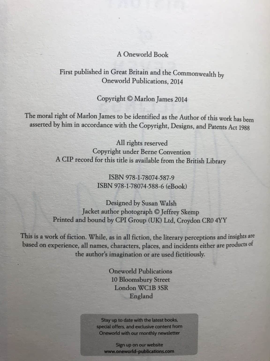 marlon james a brief history of seven killings signed first edition3