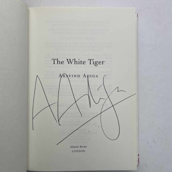 aravind adiga the white tiger signed first ed2 1