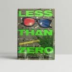 bret easton ellis less than zero first ed1 1