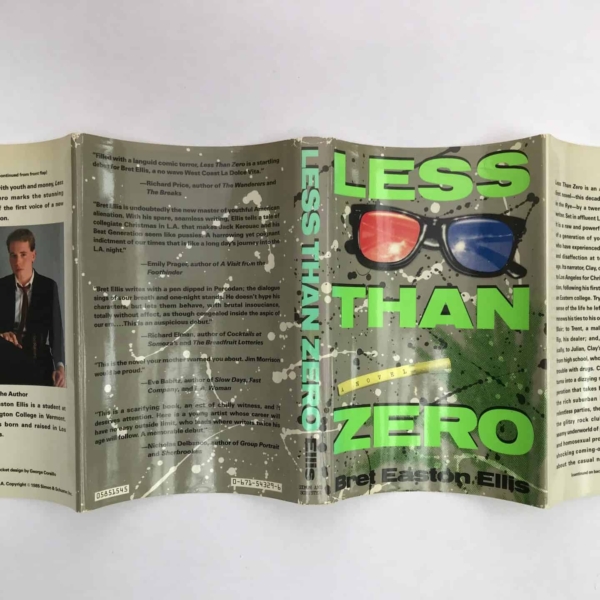 bret easton ellis less than zero first ed4 1