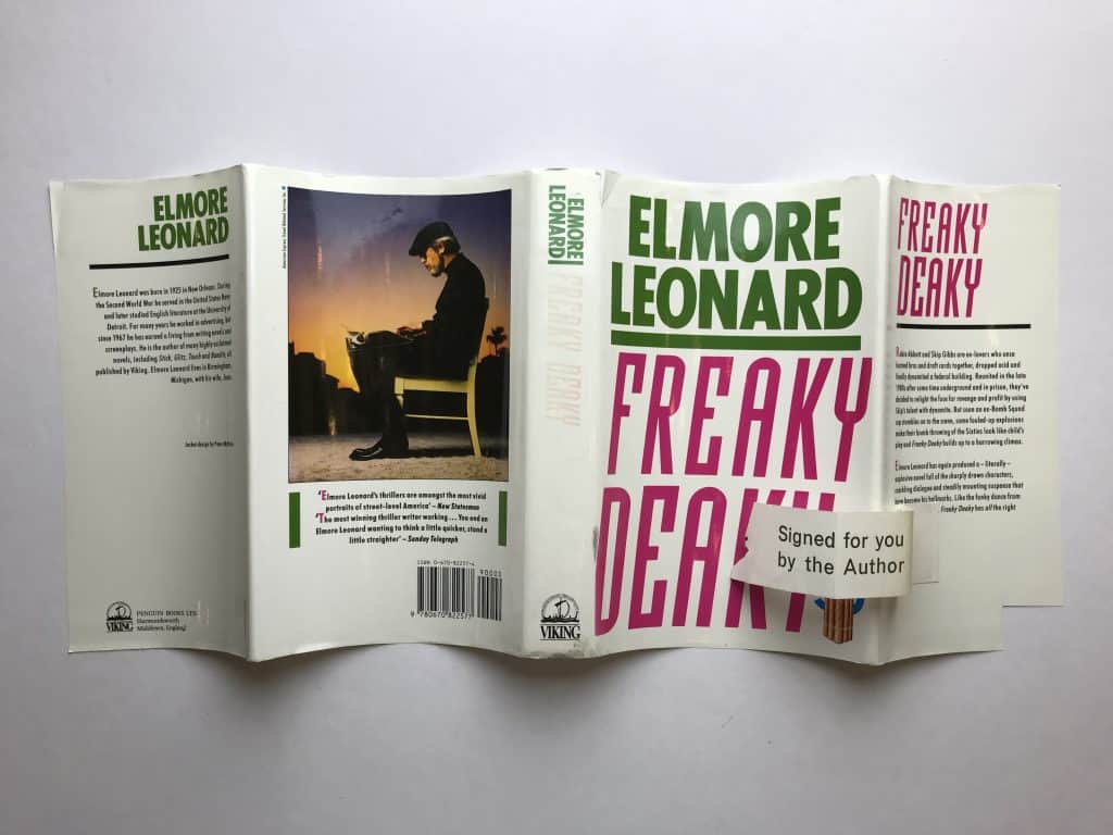 elmore leonard freaky deaky signed first ed5