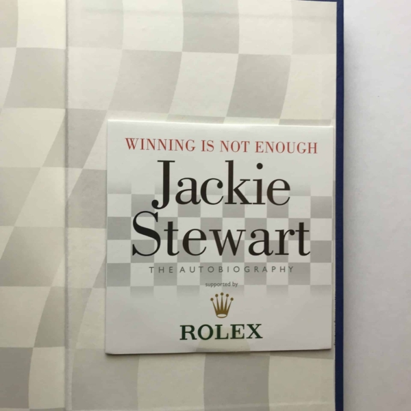 jackie stewart winning is not enough signed first edition6