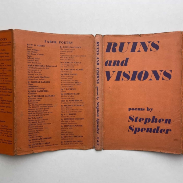 stephen spender ruins and visions first ed4