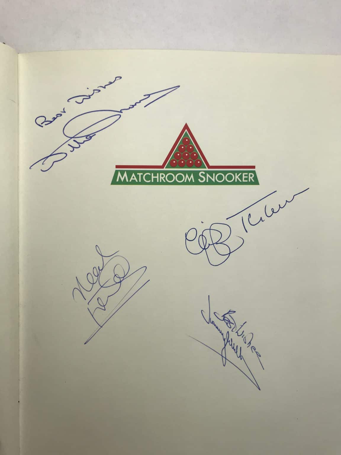 barry hearn matchroom snooker signed book2