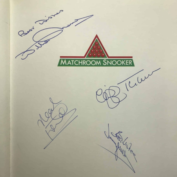 barry hearn matchroom snooker signed book2