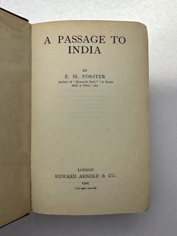 em forster a passage to india first 600 2