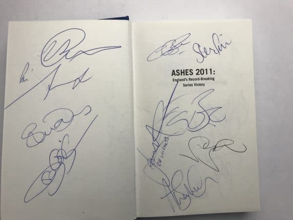 gideon haigh ashes 2011 signed book3