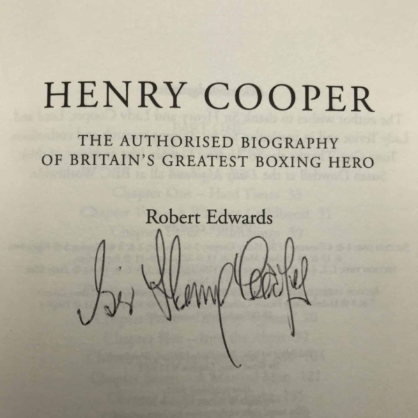 henry cooper biography signed first edition2