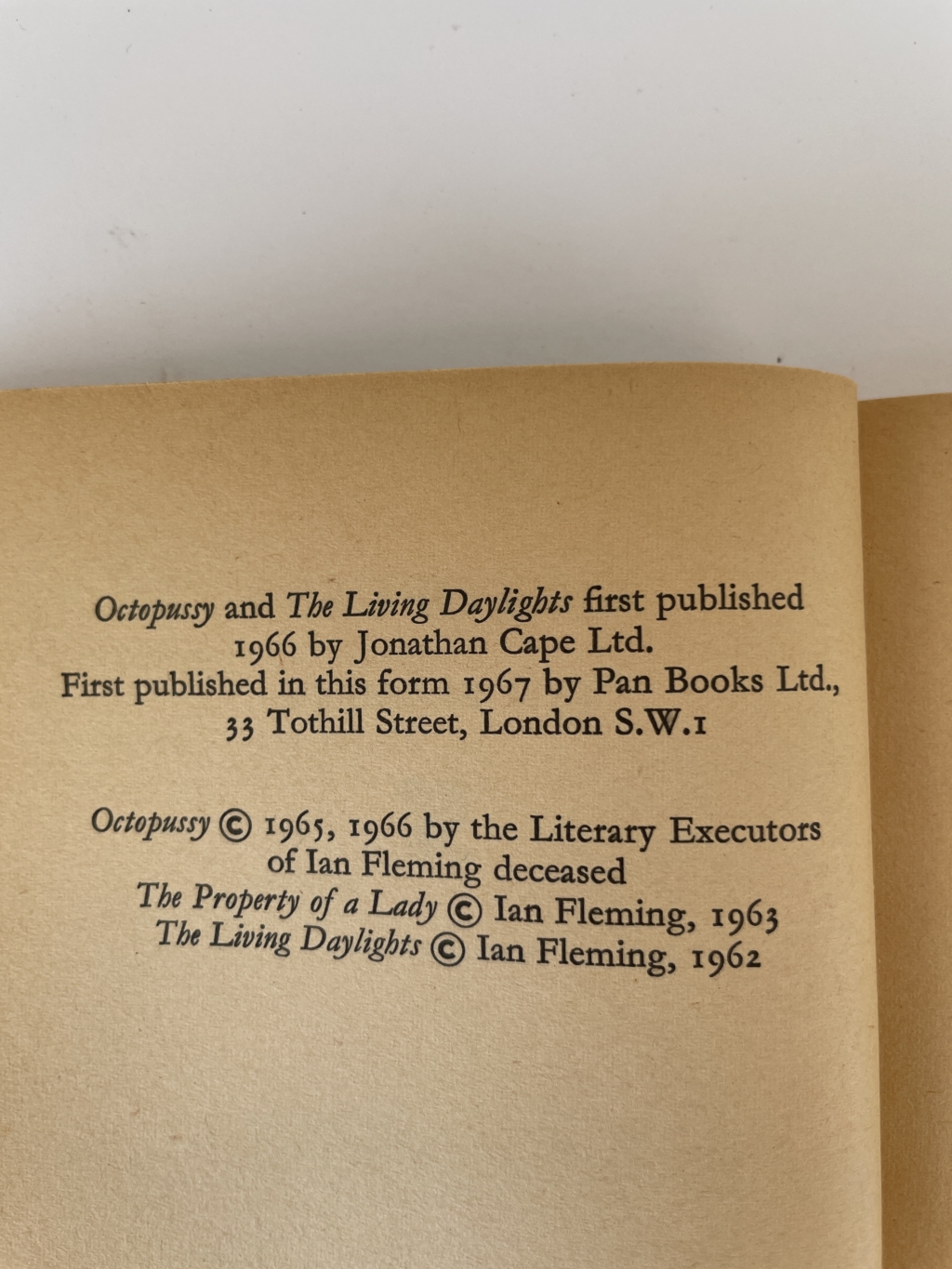 ian fleming octopussy pback first2