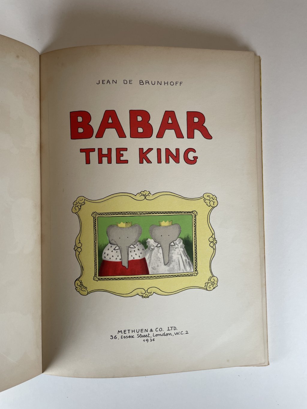 jean de brunhoff babar the king first edi 2
