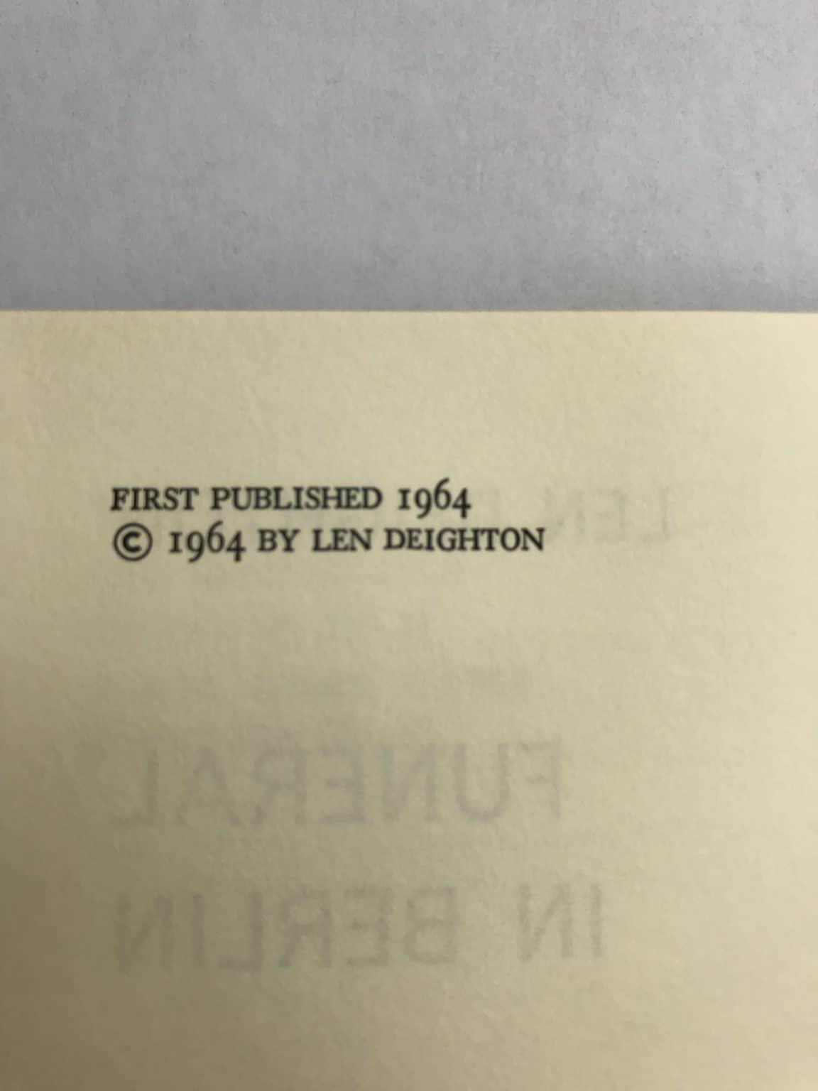 len deighton funeral in berlin first edition2