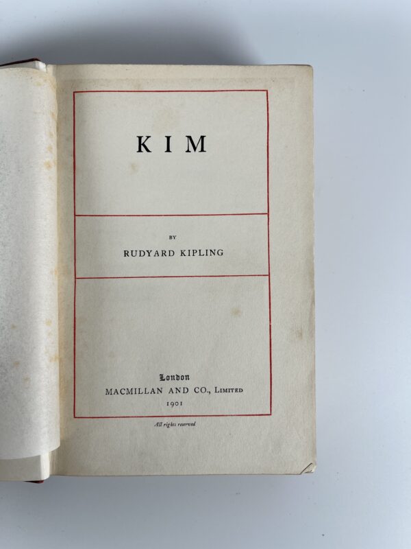 rudyard kipling kim first edition2