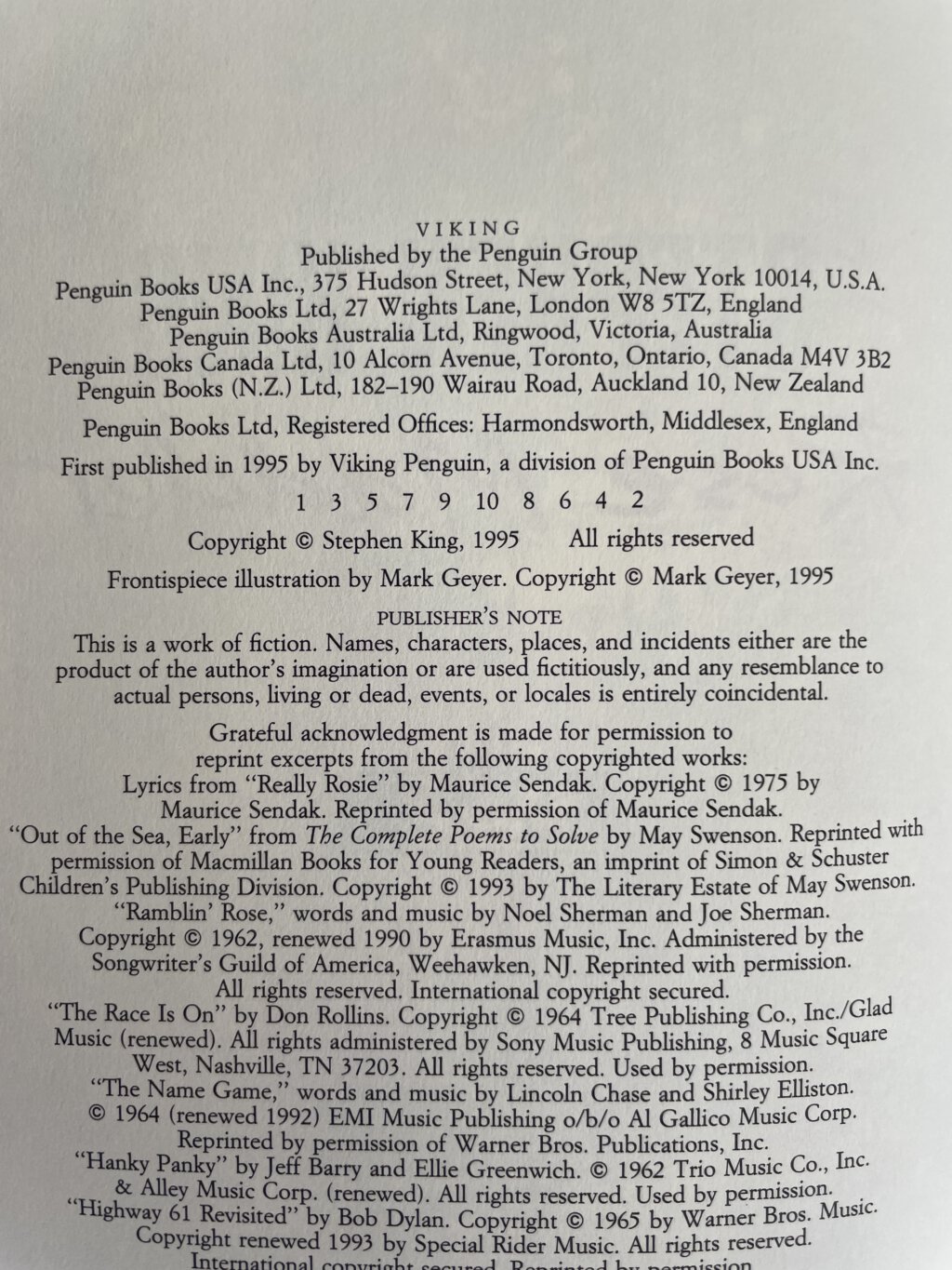 stephen king rose madder first us ed2
