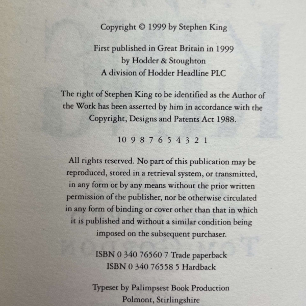 stephen king the girl who loved tom gordon first 50 2