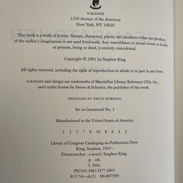 stephen king dreamcatcher first us edition2