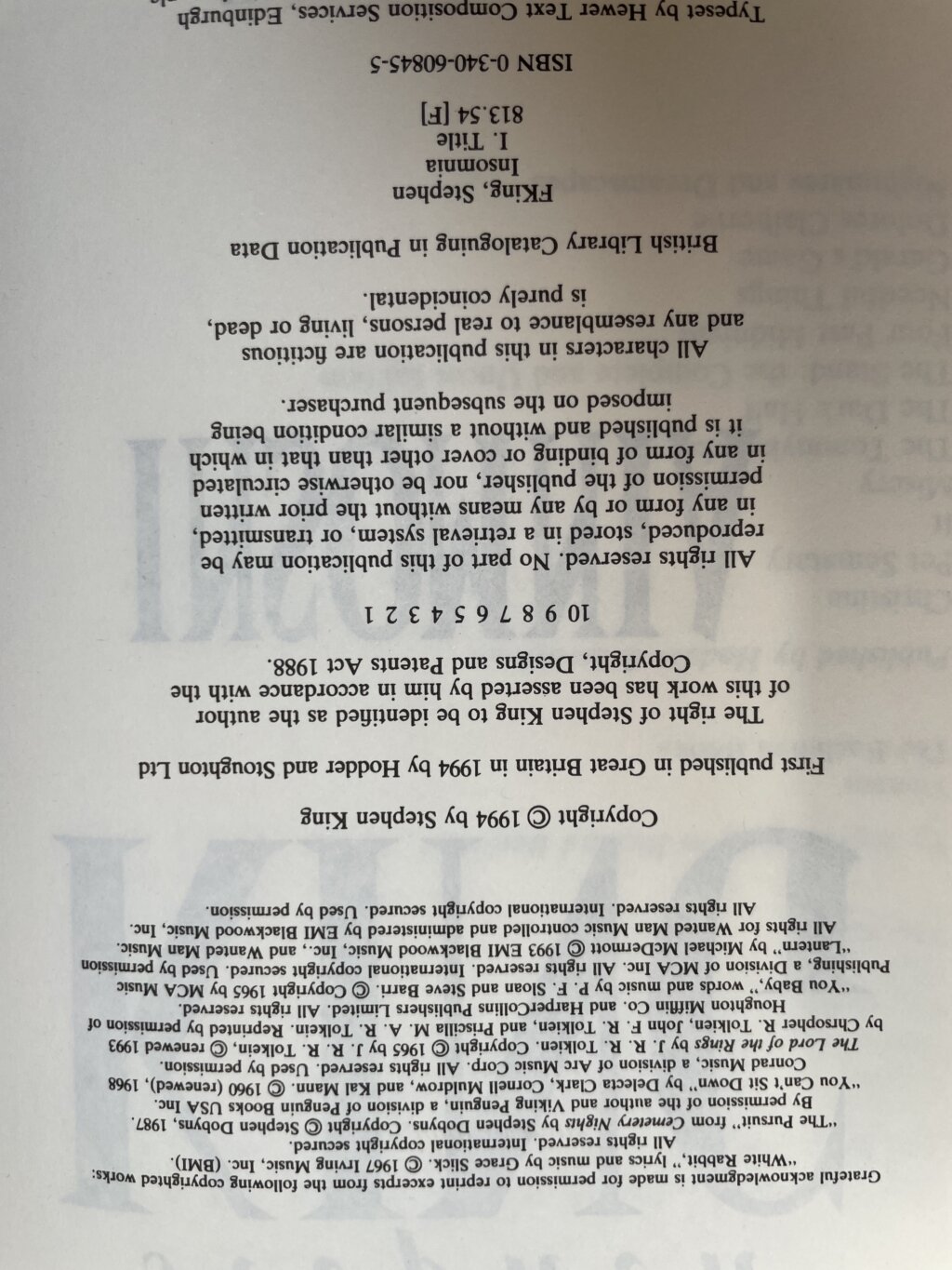 stephen king insomnia first uk edi 2