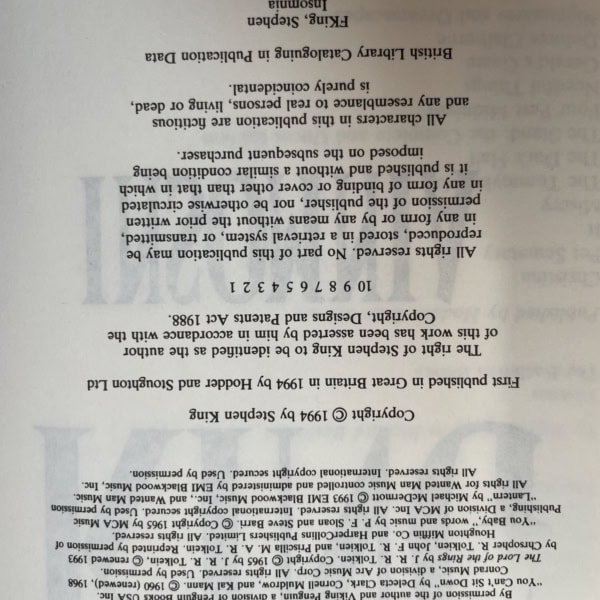stephen king insomnia first uk edi 2