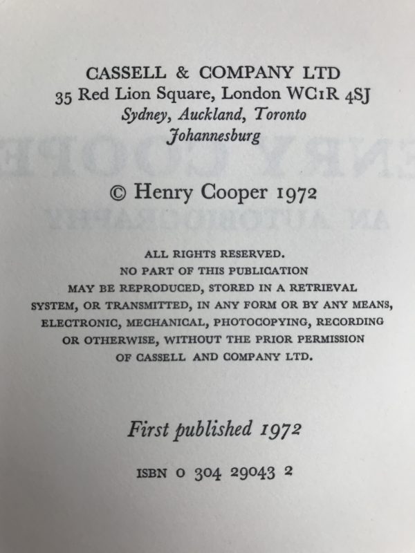 henry cooper an autobiography first edition2