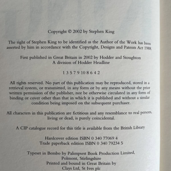 stephen king from a buick 8 first uk edi2