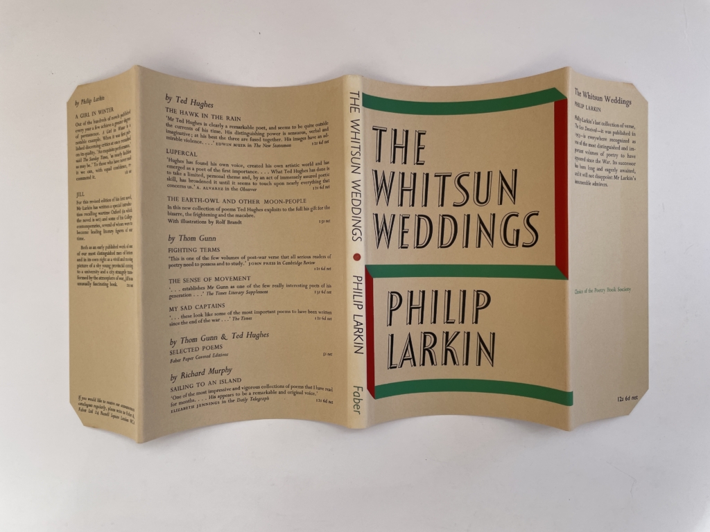 philip larkin the whitsun weddings first ed4