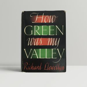 richard llewellyn how green was my valley fiorst edition signed1