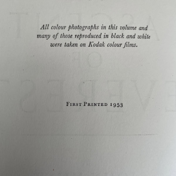 john hunt the ascent of everest first edition2