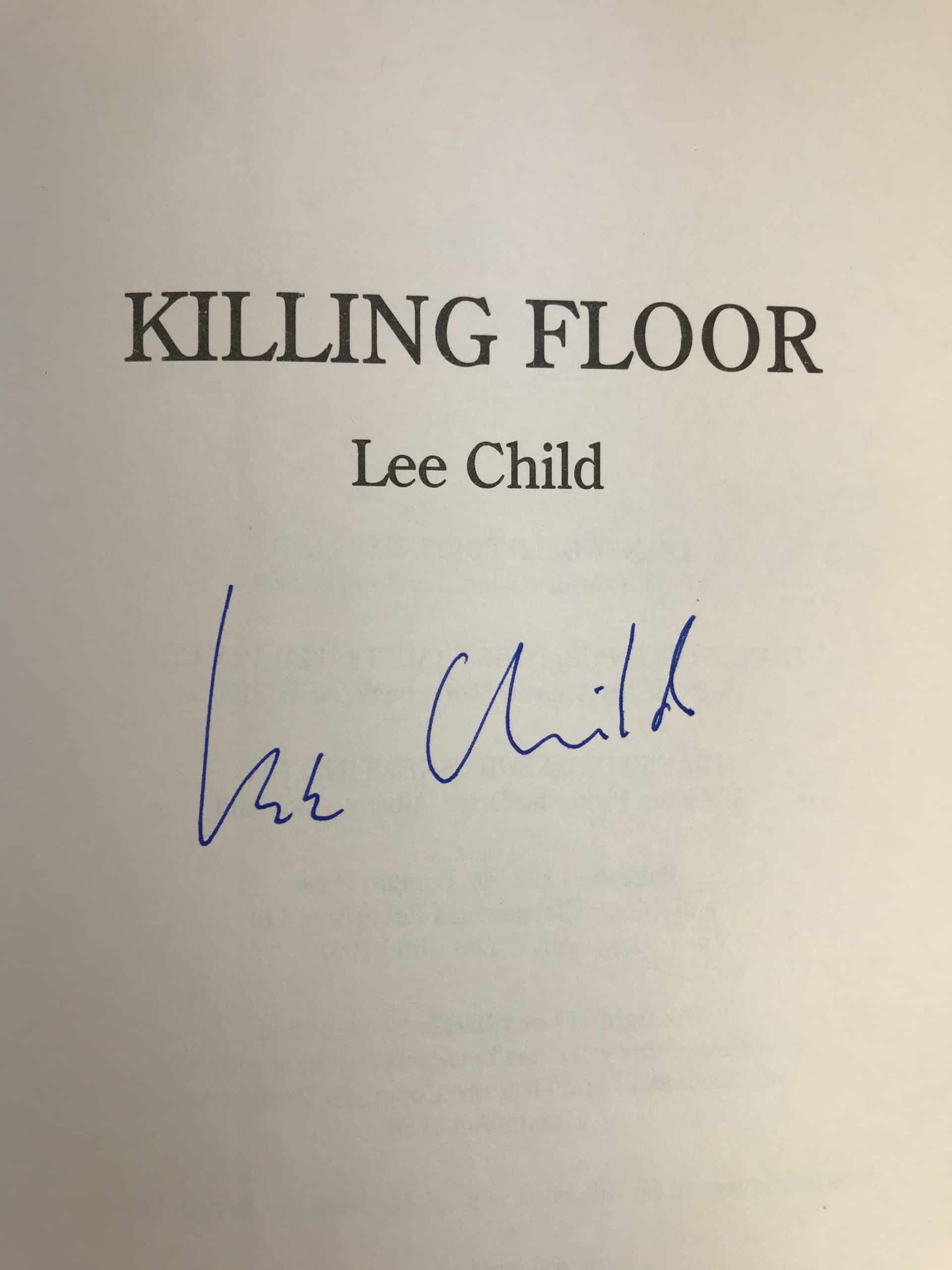 Lee Child - Killing Floor - SIGNED - First UK Edition 1997