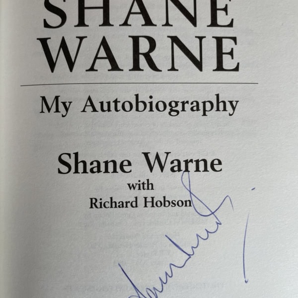 shane warne autobiography signed first2