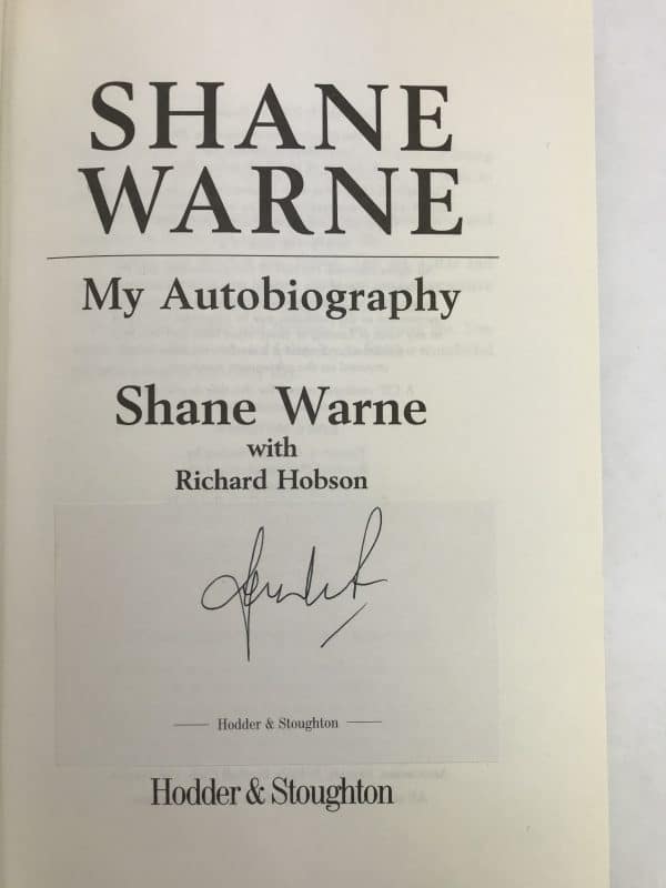 shane warne my autobiograph signed 1st ed2