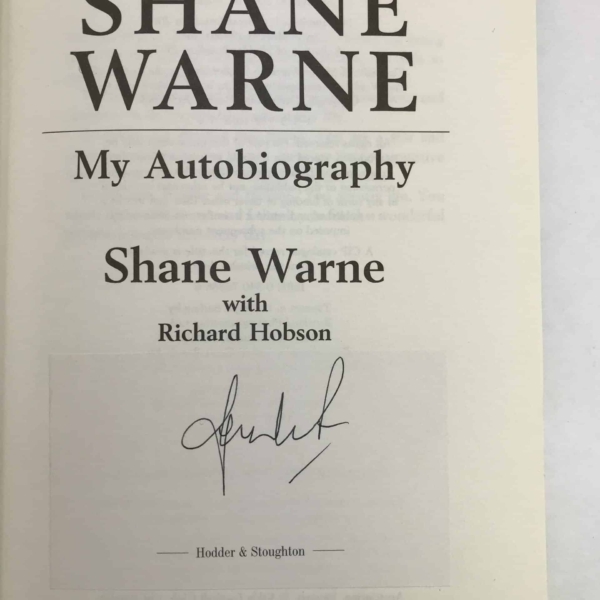 shane warne my autobiograph signed 1st ed2