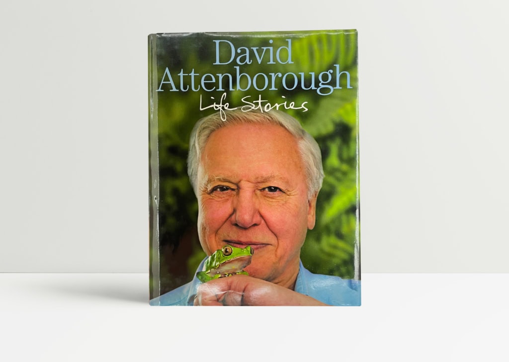 david attenborough life stories signed 1st ed1