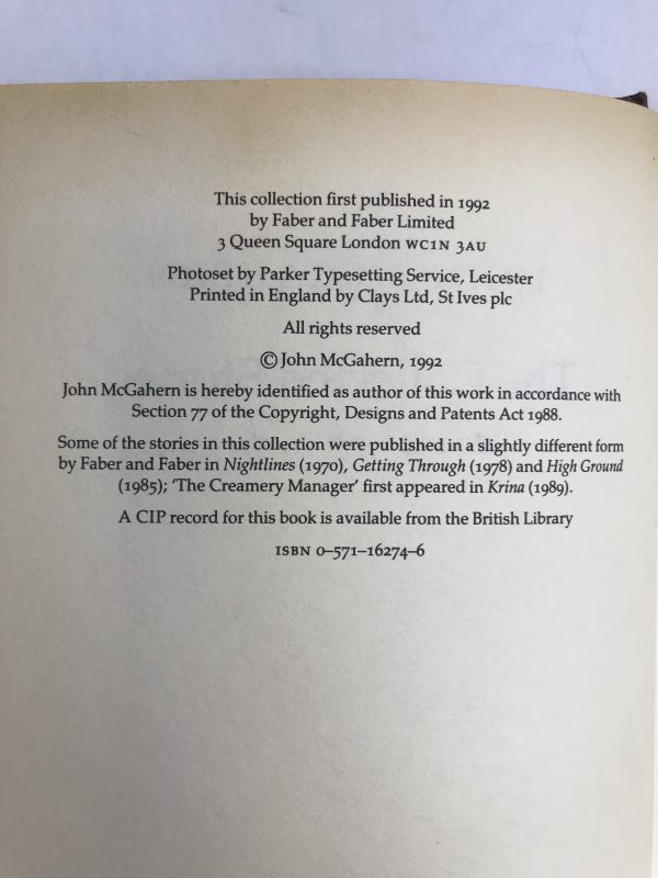 john mcgahern the collected stories signed first3