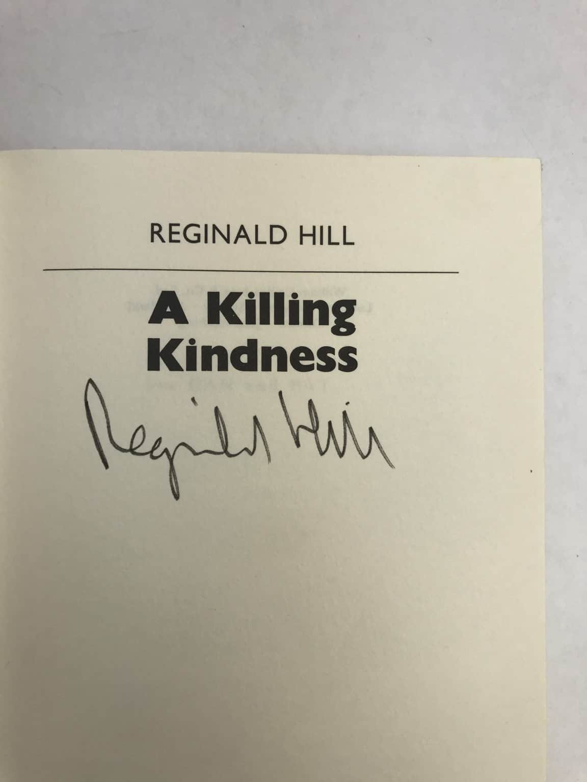 reginald hill a killing kindness signed 1st ed2