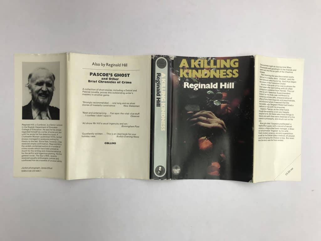 reginald hill a killing kindness signed 1st ed5