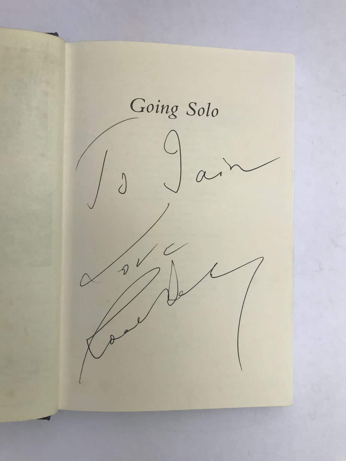 roald dahl going solo signed first2