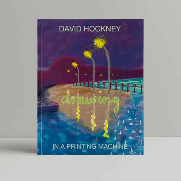 david hockney drawing in a printing machine first1
