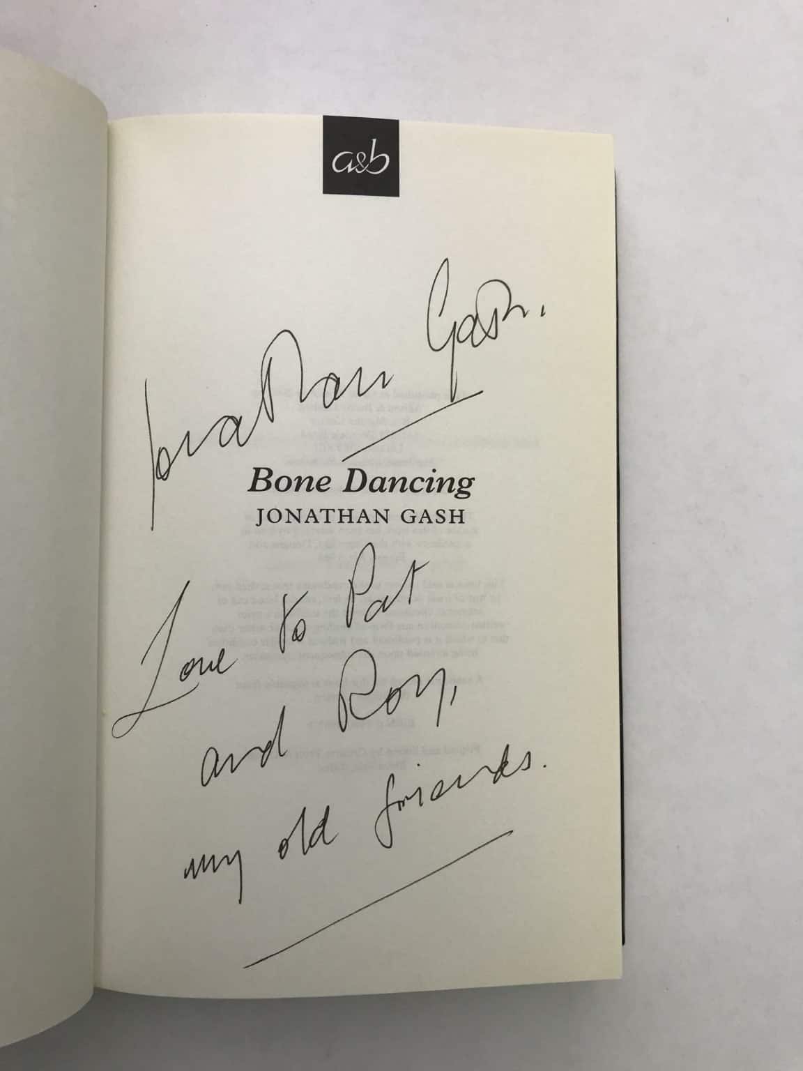 jonathan gash bone dancing signed 1st ed2