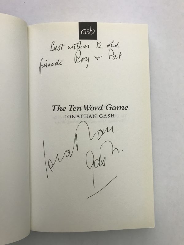 jonathan gash the ten word game signed 1st ed2