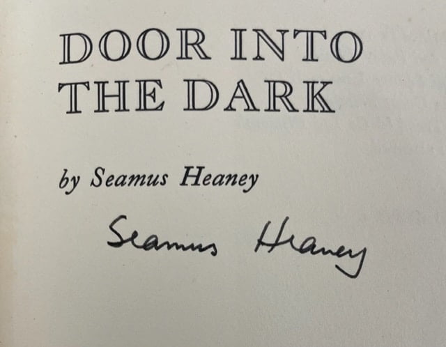 seamus heaney door into the dark 1st ed5