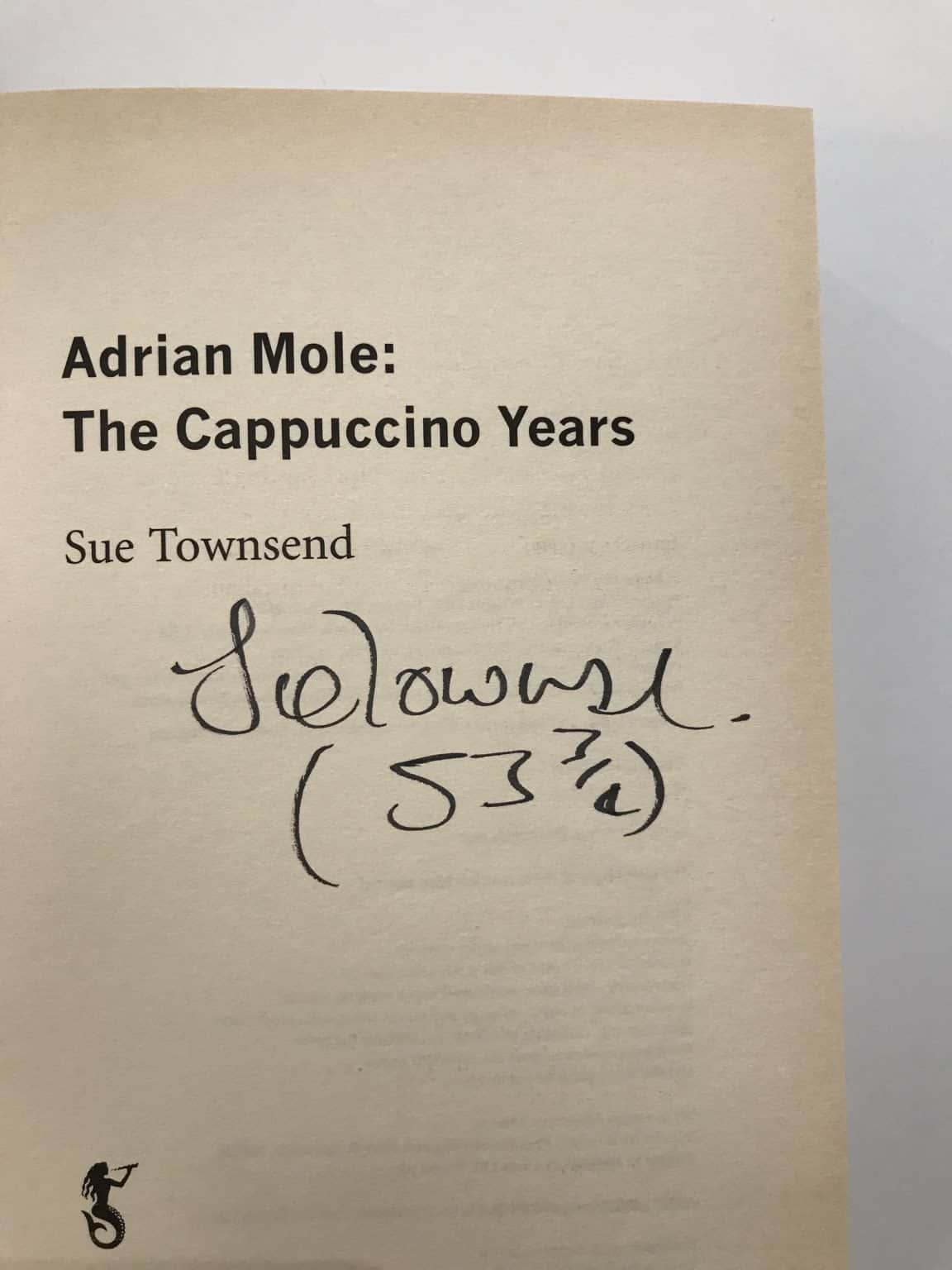 sue townsend the cappuccino years signed 1st ed3