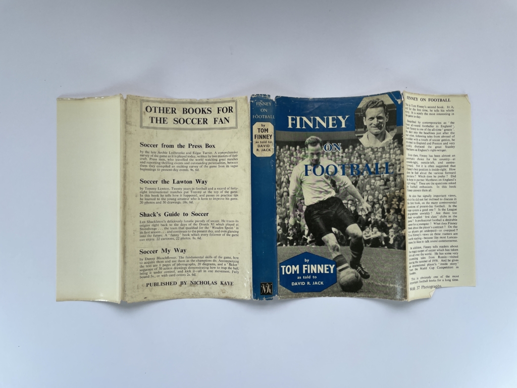 tom finney finney on football signed first 5